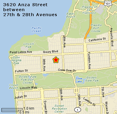 map to Anza Street office